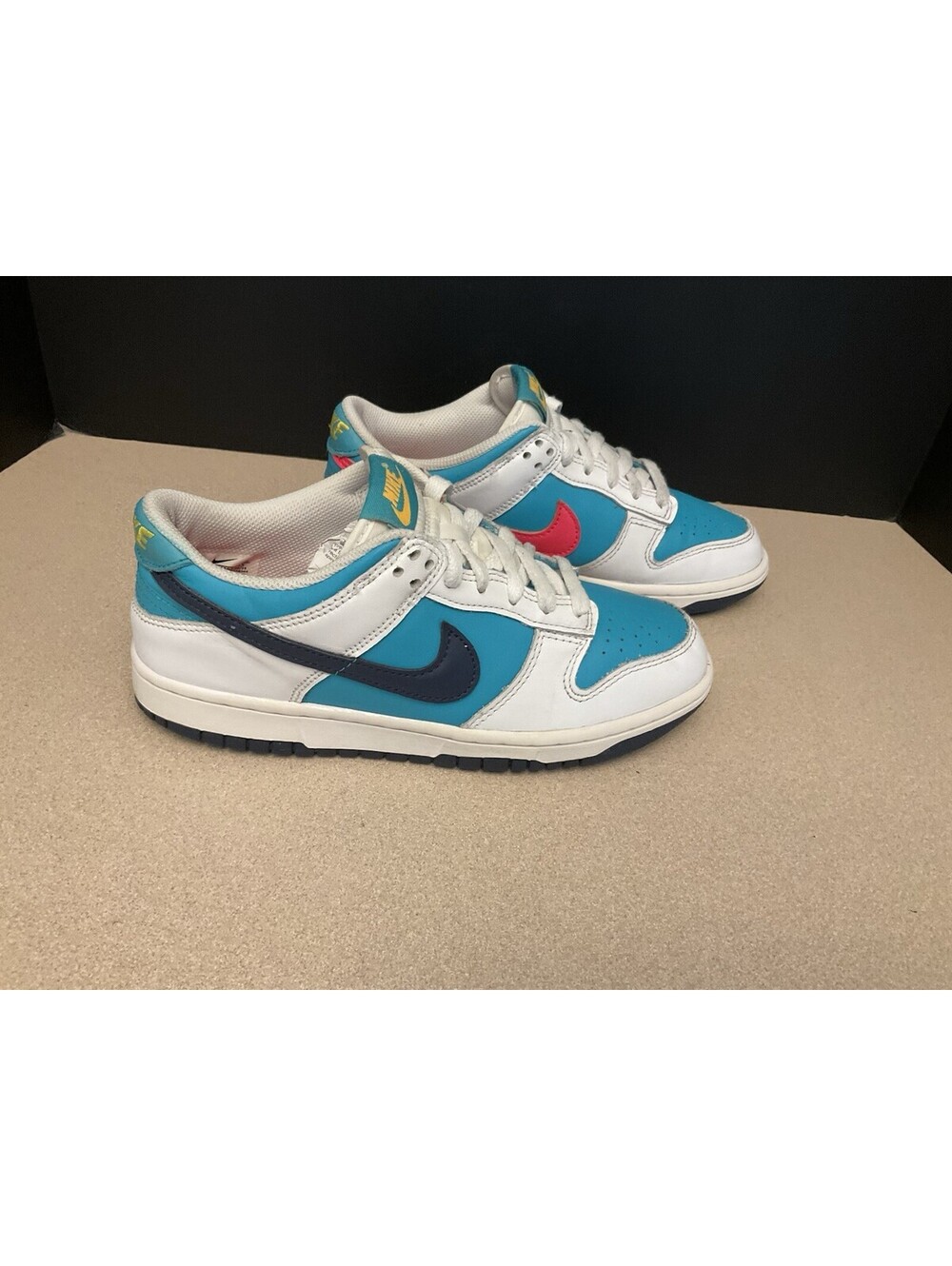Nike Dunk Low Dusty Cactus/Thunder Blue Athletic Shoes. Youth’s 6Y. Women’s 7.5.